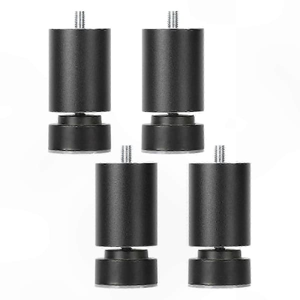Robust møbelstøtte med justerbare metalben og M10-gevindforbindelse Black 10cm