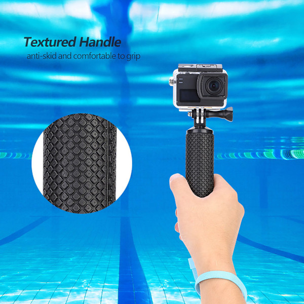 Halkfri Flytande Bobber Stick Floaty Handgrepp Monopod för Gopro SJCAM Xiaomi Yi (Orange)