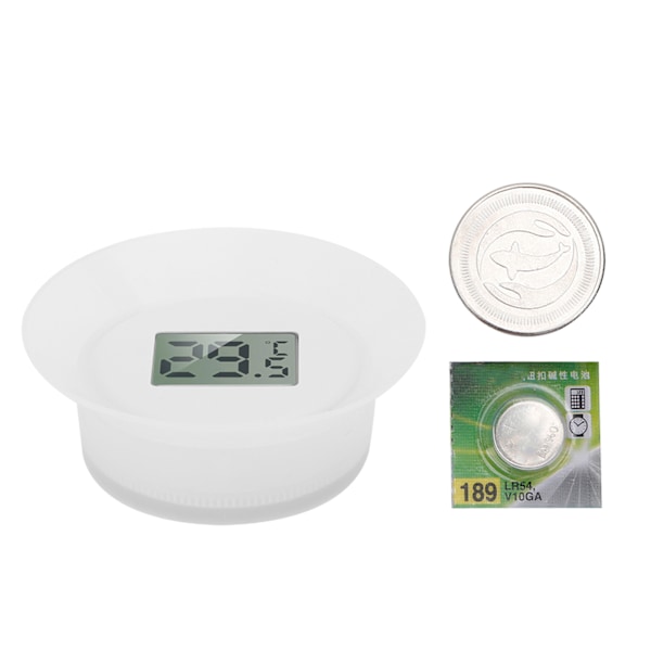Vandtermometer med LCD-display til akvarium, våd og tør dobbelt anvendelse