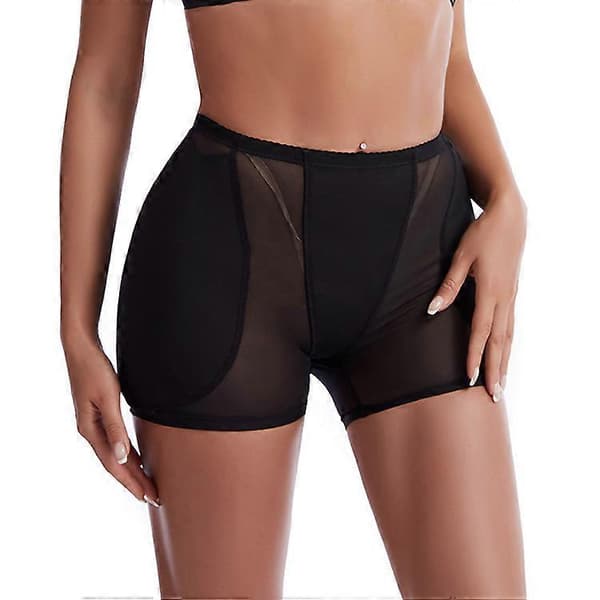 Dame Rumpeløfter Shapewear Hoftepuder Forstærker Trusser Shaper Boyshort black S