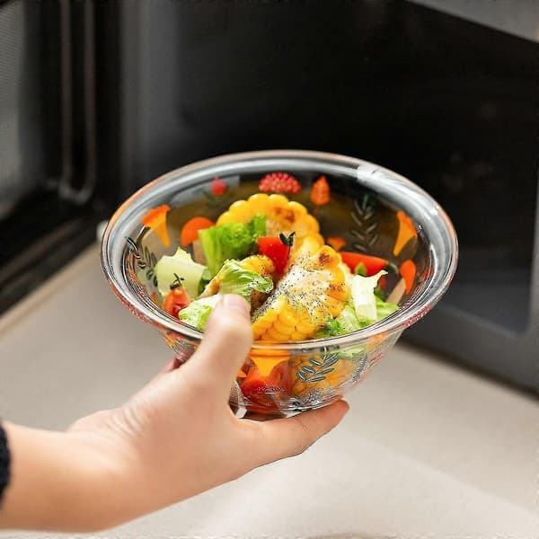 320 ml servis blomma glasskål transparent köksskål