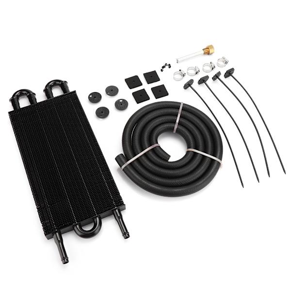 Universal transmissionsoliekøler radiator auto bil modificerede dele 4 rækker sort