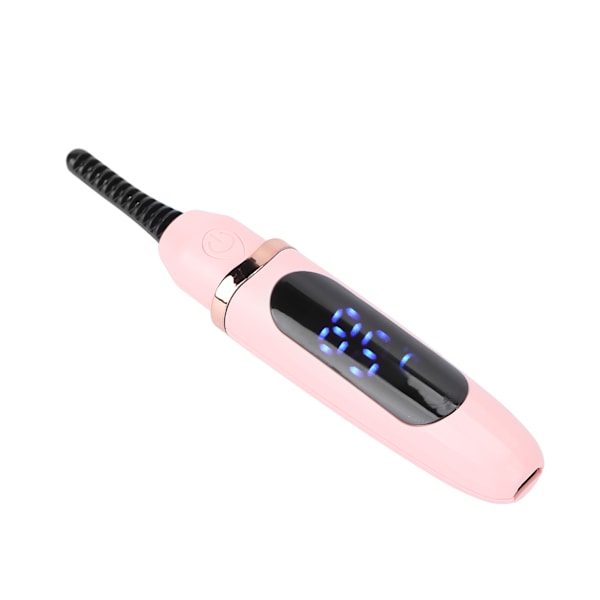 Elektrisk Ögonfransböjare Handhållen USB-laddning Intelligent Temperaturkontroll Elektrisk Uppvärmd Ögonfransböjare Rosa