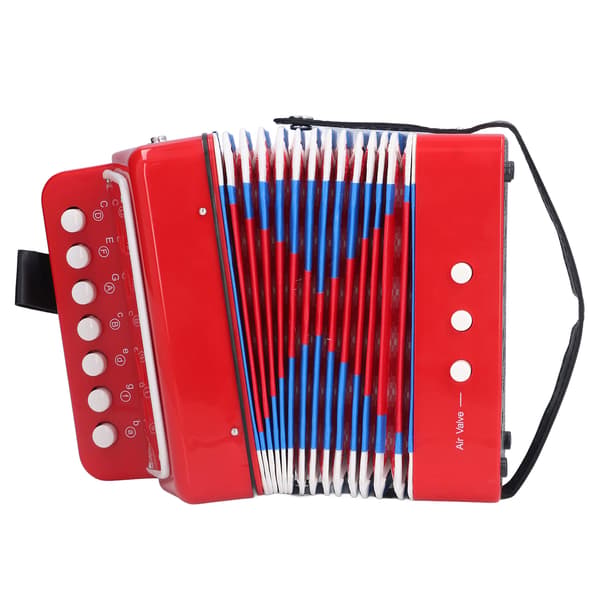 Børneharmonika Legetøj 7 Tangenter Pædagogisk Lille Harmonika Musikinstrument til Børn