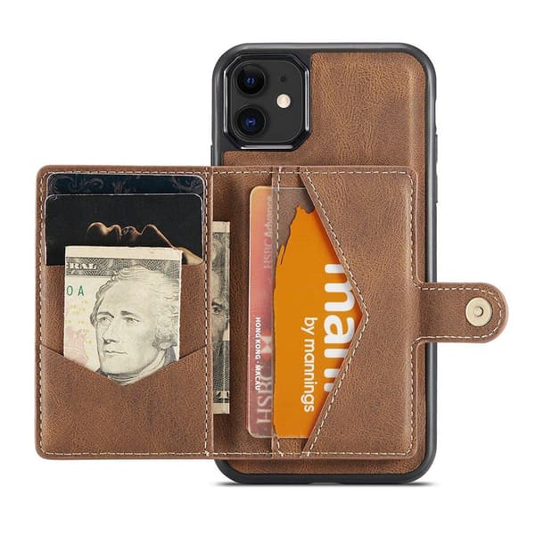 【03】Sleek Case with Card Slot - iPhone 12 Röd
