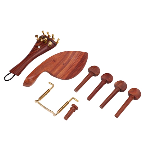 Violin Reparationsdelar Tillbehör High End Jujube Trä Stall Haka Stöd Stämskruvar Ändknapp