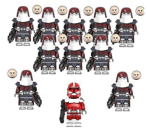 Uusi versio Star battle Clone Commander Shockwave Troops rakennuspalikka mieslelukassi