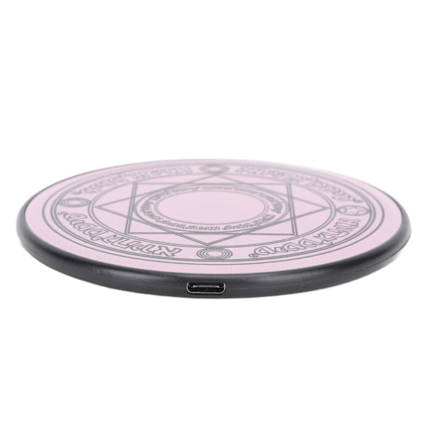 Magic Array Trådløs Oplader 20W Hurtig Trådløs Oplader Pad med Åndedrætslys Effekt Sakura Pink Desktop Style