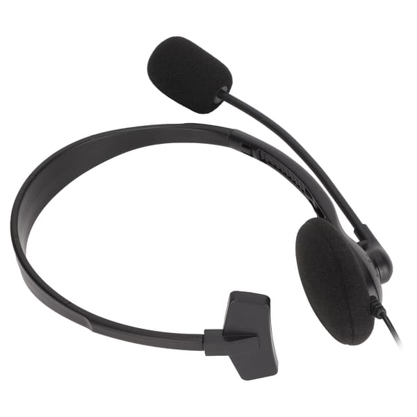 S480 Telefon Headset 3.5mm Plugg Brusreducering Justerbart Enkelt Öra Kundservice Headset för Datorer Svart
