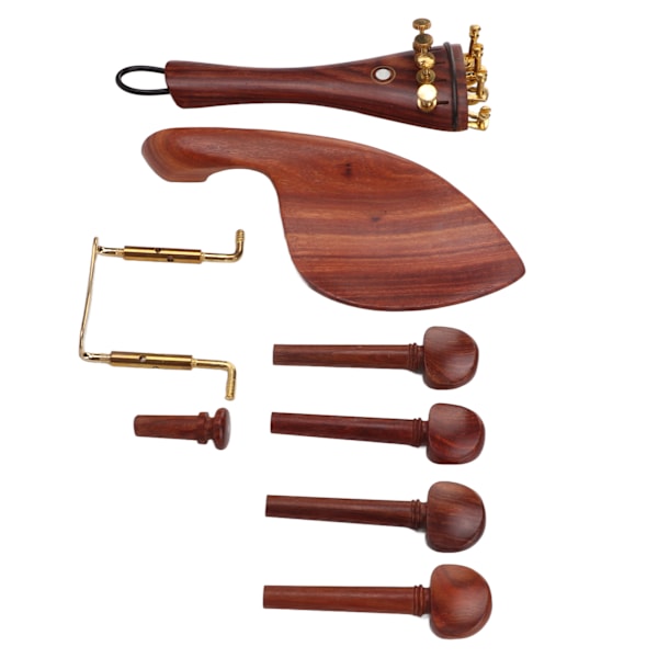 Violin Reparationsdelar Tillbehör High End Jujube Trä Stall Haka Stöd Stämskruvar Ändknapp