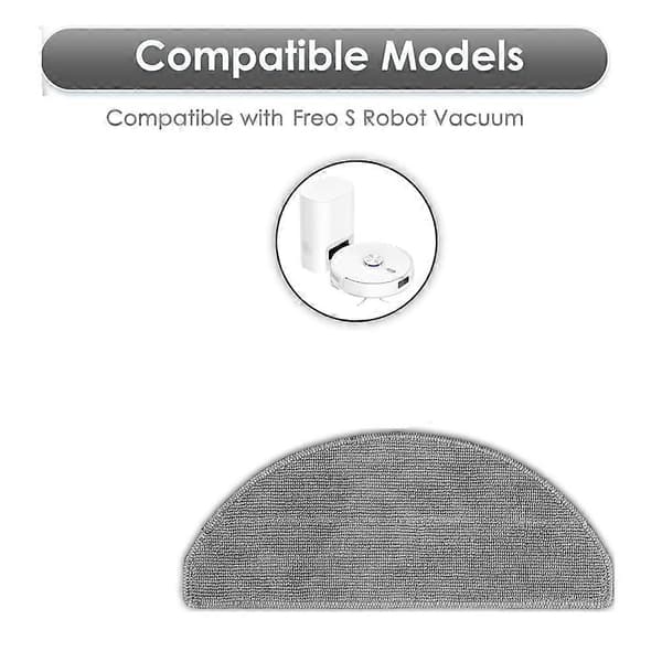 Udskiftningsdele Moppepuder til Narwal Freo S Robotstøvsuger Dele Vaskbar Mikrofiber Moppeklud 10 STK Gray 10 Pieces