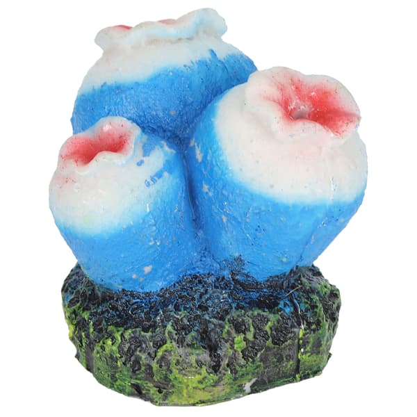 Akvarium Syre Pump Bubbelsten Blå 3 Blomma Dekoration Akvarium Ornament Landskap