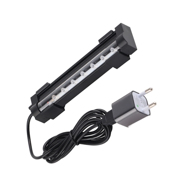 Flerfunktions LED Färgglad Ljusremsa Bubbelljusramp för Akvarium Fisk Tank 100-240v EU(DB-15 )
