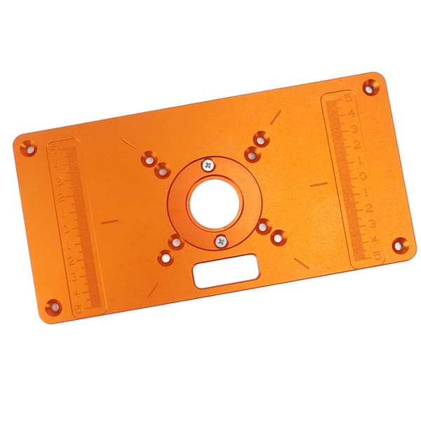Fræsebordsindsatsplade Aluminiumlegering Træfræsning Flip Board Holdbar Trimmermaskine Flip Panel til Hjemmefabrik Værksted