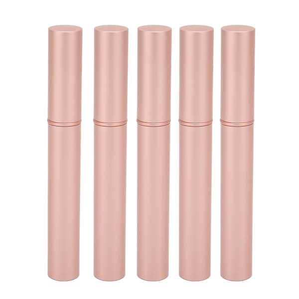 5 STK Tom Mascara Beholder Rosaguld Metal Skal Blød Børste Bærbar Øjenvippebeholder til Makeup
