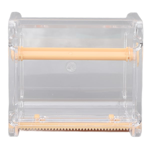 Transparent Multi Masking Tape Cutter Dispenser Synlig Rullteiphållare för Hemmakontor Skola Orange