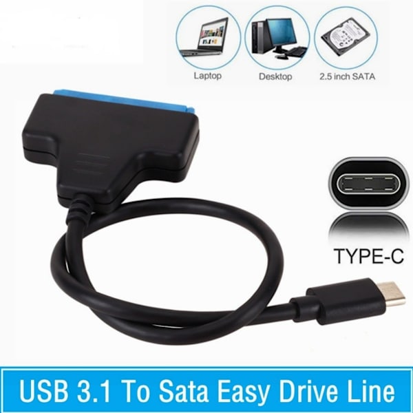 USB 3.0 - SATA 3 -sovitin, SATA - USB 3.0 -sovitin, sopii 2,5 tuuman kiintolevyille