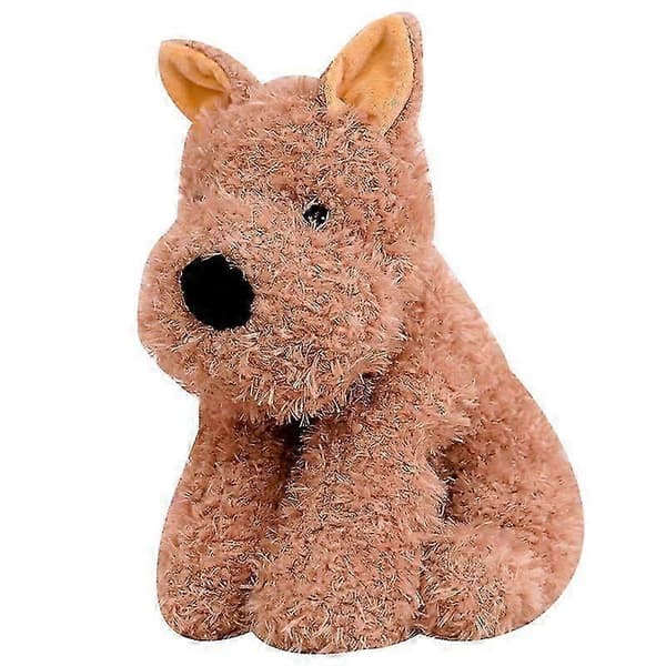 Sød hundeplysdukke blødt tøjdyr børnekrammepude gave 22cm