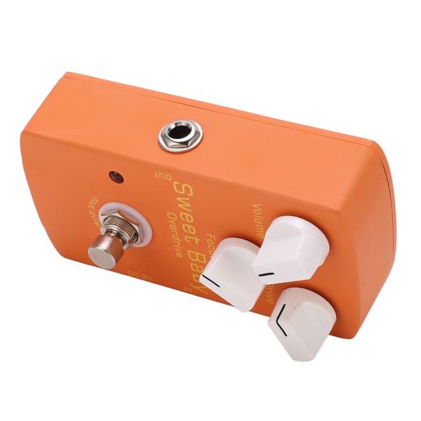 Overdrive Effekt Låg Gain Volym Drive Fokus Rattar Elgitarr Monoblock Effektpedal 5mA
