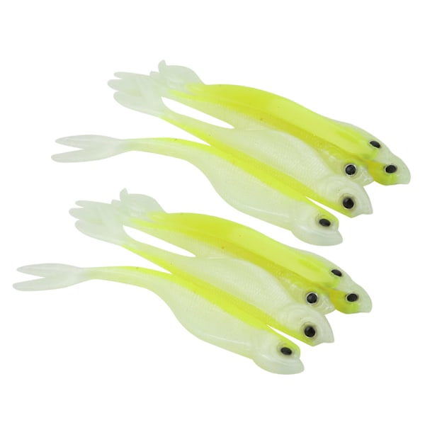 2Set Bärbar Konstgjord Simulation Fiskform Mjuk Silikon Lockbete Fiske Tillbehör1#