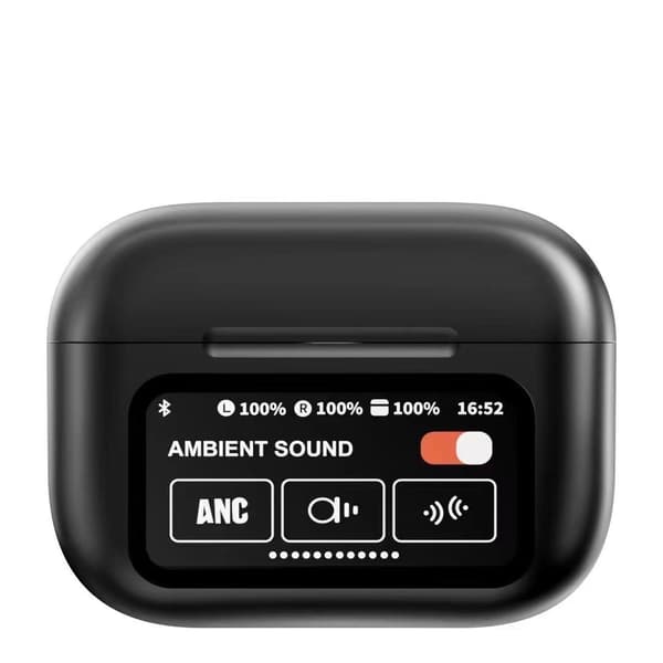 【03】Trådløse Bluetooth-hovedtelefoner, støjreducerende Bluetooth-hovedtelefoner, fuldfarveskærm in-ear-hovedtelefoner, kompatible med iPhone og Android. A9pro Black