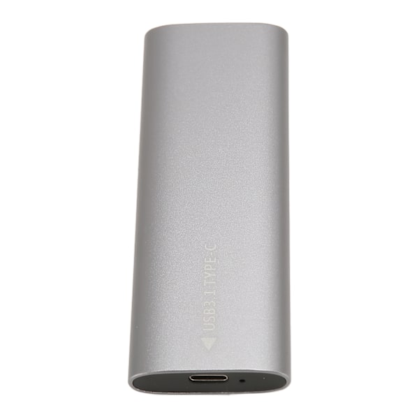 M.2 SATA SSD-kapsling USB C 3.1 10Gbps UASP Trim Aluminiumlegering Typ C SSD-kapsling för 2280 2260 2242 2230 Storlek NVME-protokoll Silverfärg