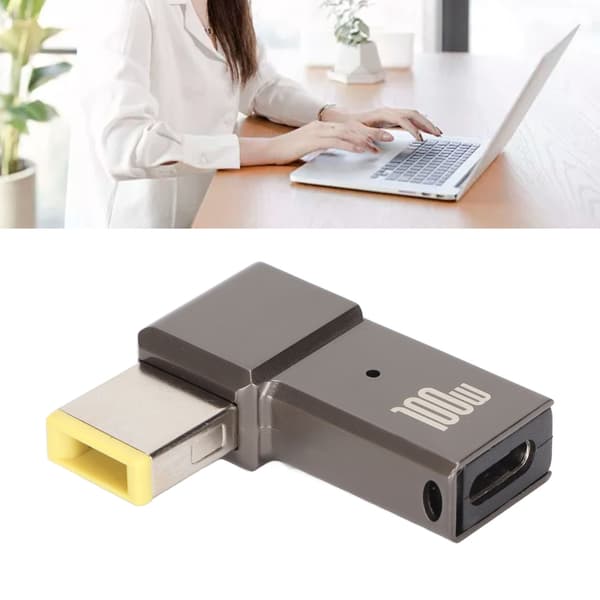 Lenovo Laptop USB C till Slim Tip Strömadapter