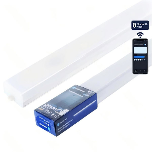 Aigostar 0,9m 30W Bluetooth Mesh Smart Pære, 6500K Skyggefri Lys, LED Panel til Kontor
