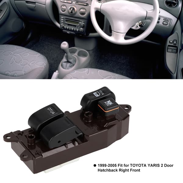 Højre side strømrude kontakt Passer til Yaris 3-dørs Hatchback 84820-10090