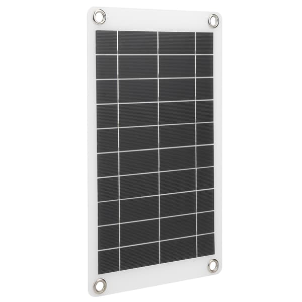Solpanel Bærbar Opladerplade Strømforsyning til Udendørs Mobiltelefon 31x18cm