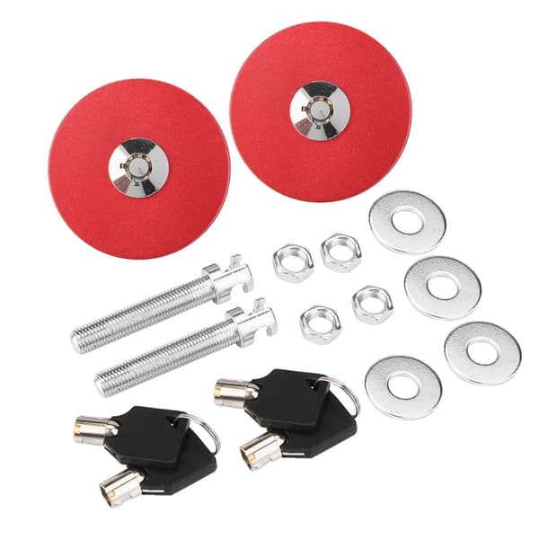 Universal Motorhuv Lås Nyckel Pin Kit Säkerhetsspärr Pin (Röd)