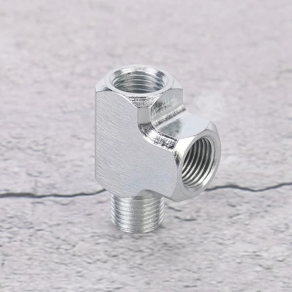Olje Vatten Sensor Tryckmätare Och Adapter T Typ Tee Rörkoppling 1/8 Tee 3-vägs
