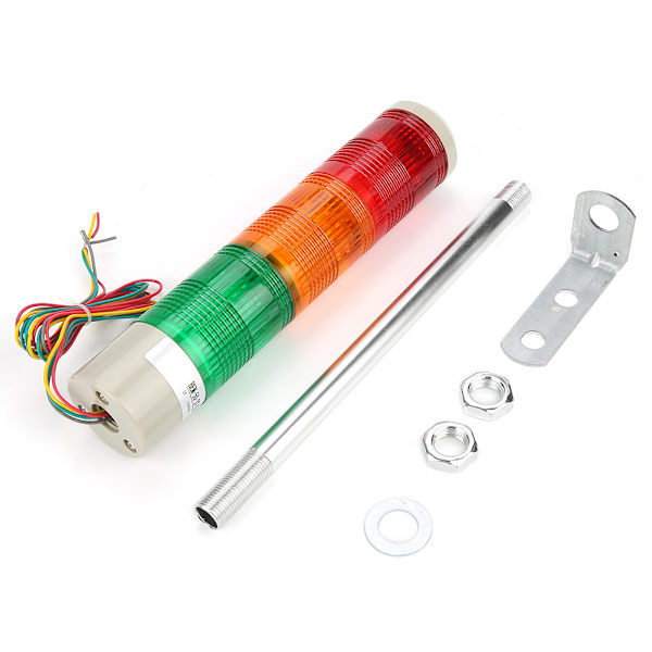 AC 220V Maskine Advarselslampe LED Indikator Advarselssignal Konstant Lys