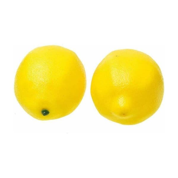 Kunstig Citron 7.3*5.2cm Falske Citroner Naturtro Simuleret Styrofoam Dekor
