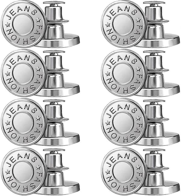 st. jeansknapper 17 mm aftagelige genanvendelige jeansknapper