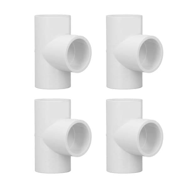 12 stk. PVC T-rørfittings Plast Equal Diameter Samlinger Adapter Vandforsyning Boligforbedring 20 mm ID