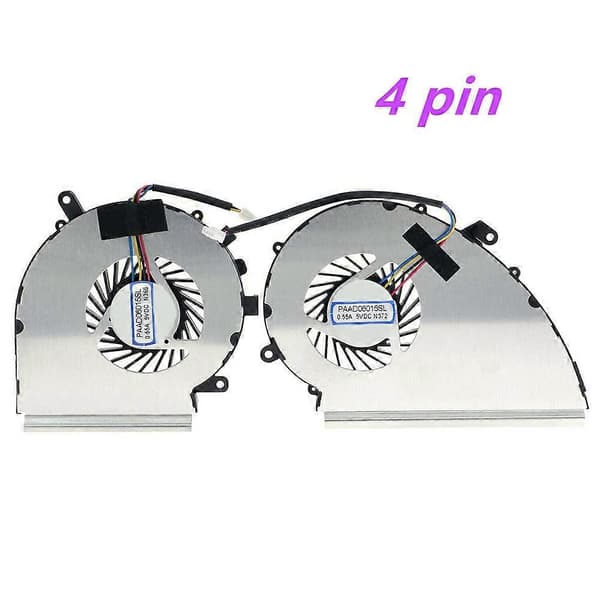 CPU+GPU køleblæser til MSI GE72VR GP72VR GL72VR MS-179B 4-pin PAAD06015SL