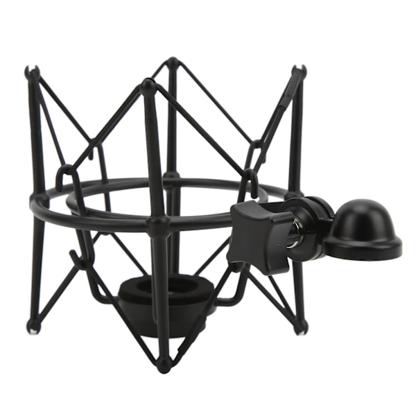Mikrofon Shock Mount Clip Mic Anti Vibrationshållare för Livestreaming Inspelningsstudio Svart
