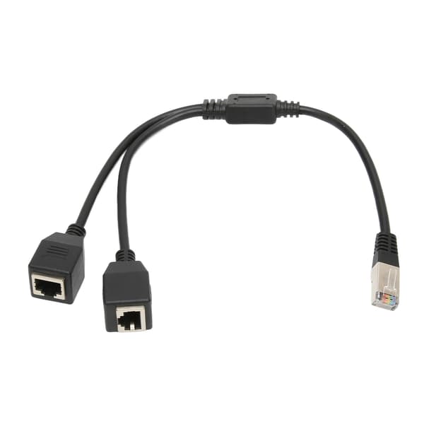 Stabil og Hurtig RJ45 Ethernet Splitter Kabel: 1 Han til 2 Hun Porte
