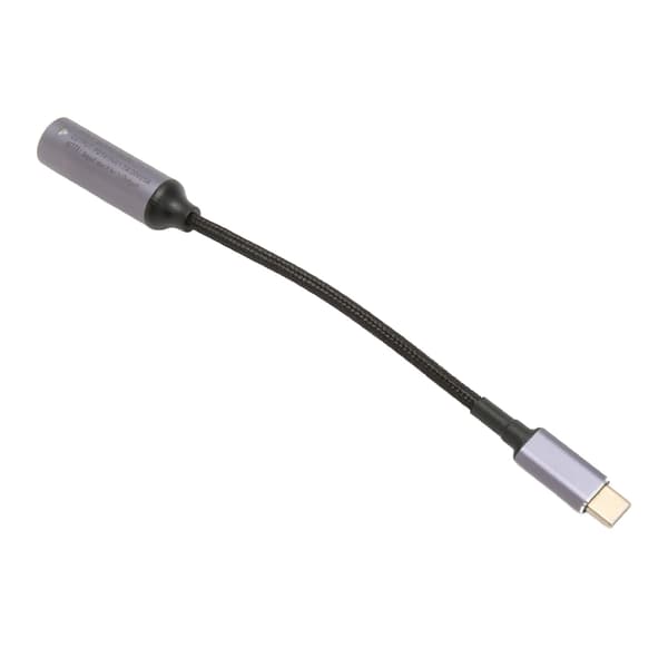 DC til Type C Kabel 5.5x2.5mm 100W 17.3cm Langt Hun Input Nylon Type C til DC5525 Kabel til Tablet Telefon PC