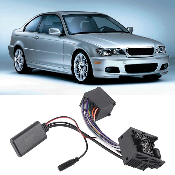 Bluetooth-sovitin BMW E46 3-sarjaan, AUX-kaapeli mikrofonilla
