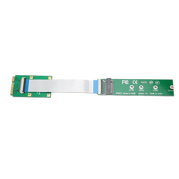 Adapterkort MINI PCIE til NVMe M.2 NGFF SSD Konverter til 2230/2242/2260/2280 M.2