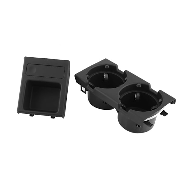 Bil Interiør Front Center Konsol Kopholder Møntholder til BMW E46 1998-2004 Sort