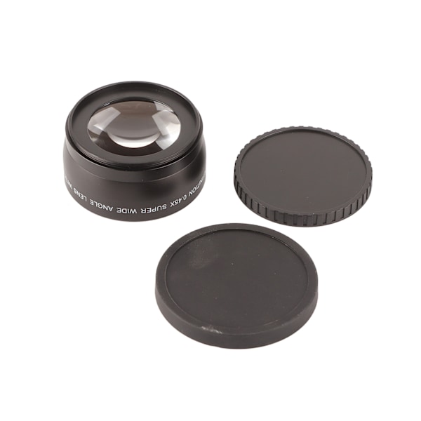 JSR‑1151 Avanceret 58MM 0.45X Vidvinkel Makroobjektiv Passer til Alle 58MM Diameter Kameraobjektiver