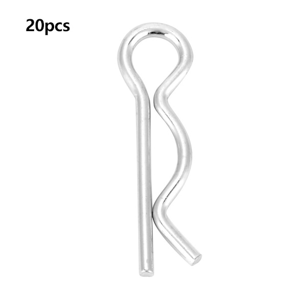 R Splint Retainer Splint Fästklämma Ljusförzinkad (2*40mm 20st)