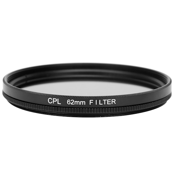 Junestar CPL Linsefilter Polariserende Linse til Canon/Nikon/Sony/Olympus/Fuji Kamera Polarisator 62mm