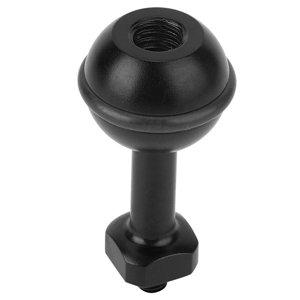 Dykkerbeslag Action Kamera Kuglehoved Base Fyld Lys Holder Mount 1/4' Skrue (sort)