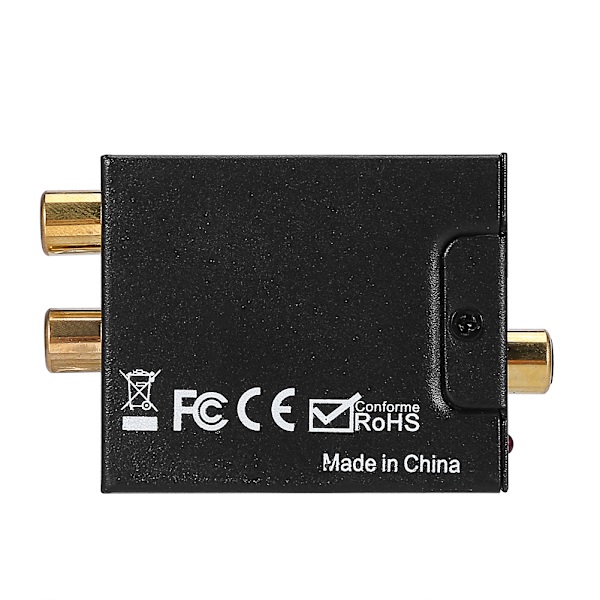 Digital Optisk til Analog Coaxial Audio Konverter RCA Adapter Konverter