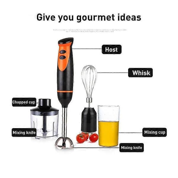 Stavmixer för kött, inklusive hackare och smoothie