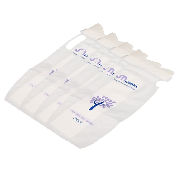 12st 700ML Engångs Urinpåsar Portabla Effektiv Försegling Vikbar Unisex Urinpåse